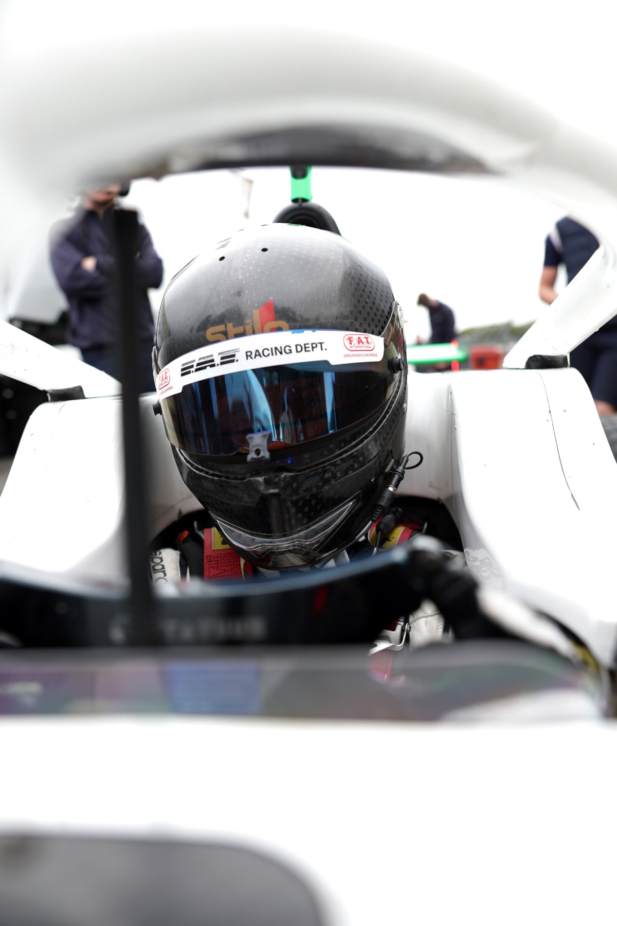 Jackson Wolny seated in his FAT Racing Formula 4 car